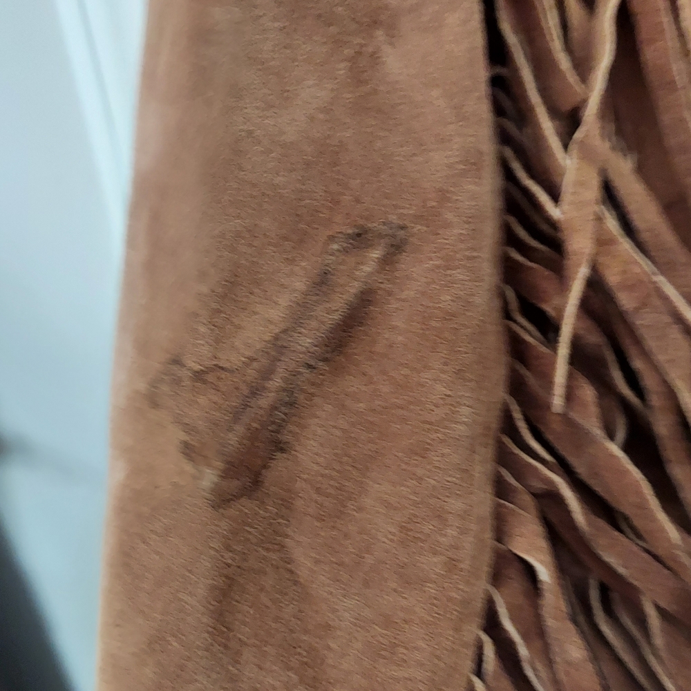Vintage Leather Gallery Brown Fringe Jacket - Picture 5 of 12
